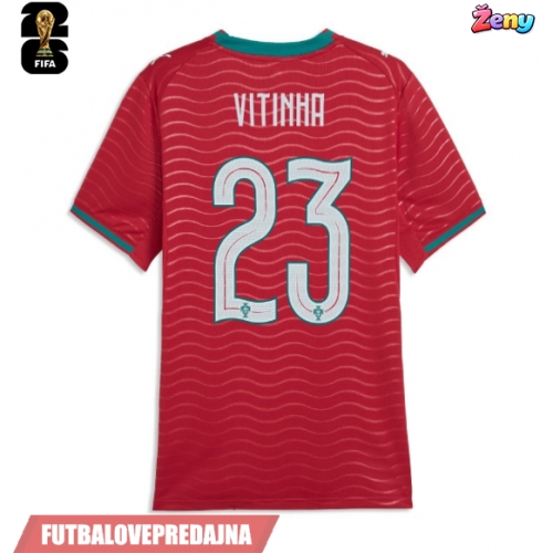 Lacne Ženy Futbalové dres Portugalsko Vitinha #23 MS 2026 Krátky Rukáv - Domáci